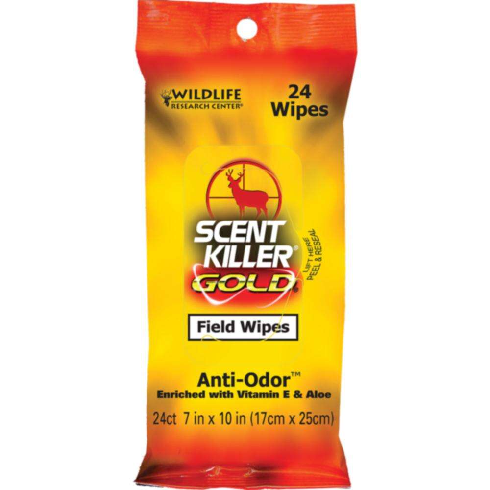 Misc. Accessories Wildlife Research Center Ready Series Scent Killer Gold Field Wipes 24 pack